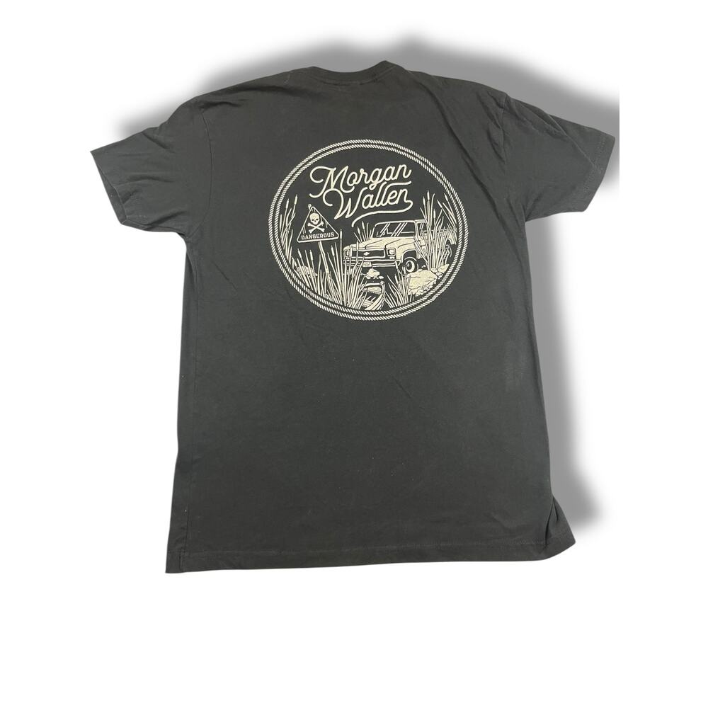 Morgan Wallen Graphic T-Shirt Black Medium Back Print Concert Merch Tee